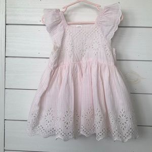 Gap eyelit striped dress